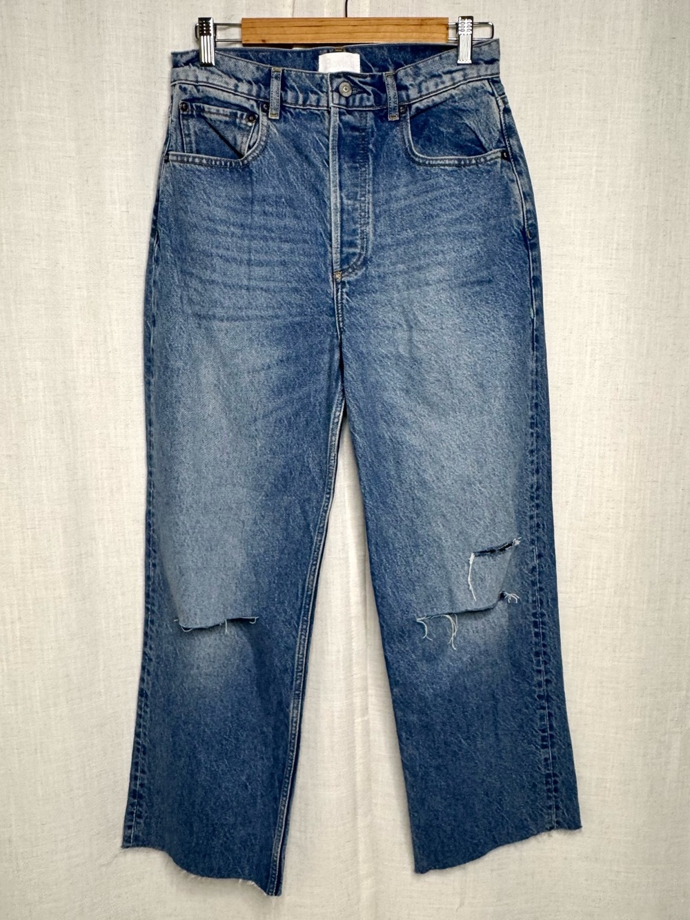 Boyish The Ziggy High Waisted Relaxed Straight Jeans Footloose Size 27